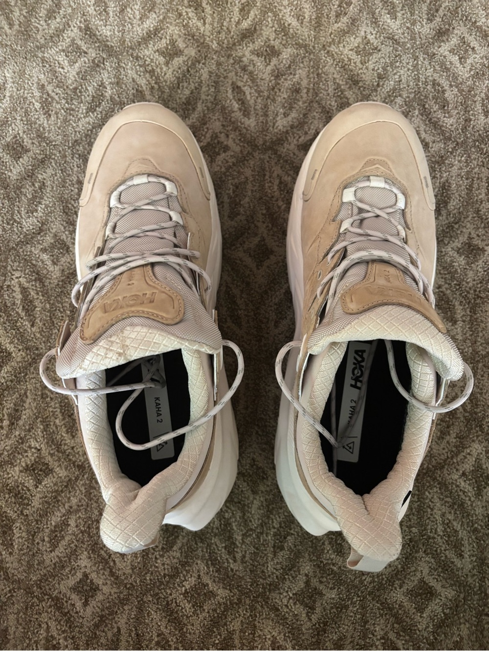 Hoka One One Kaha 2 low GTX gore-Tex oak beige hiking shoe - Picture 2 of 11